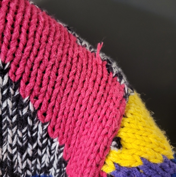 Posh Boy 80s Colorful Geometric Sweater Size Medium - Picture 10 of 10